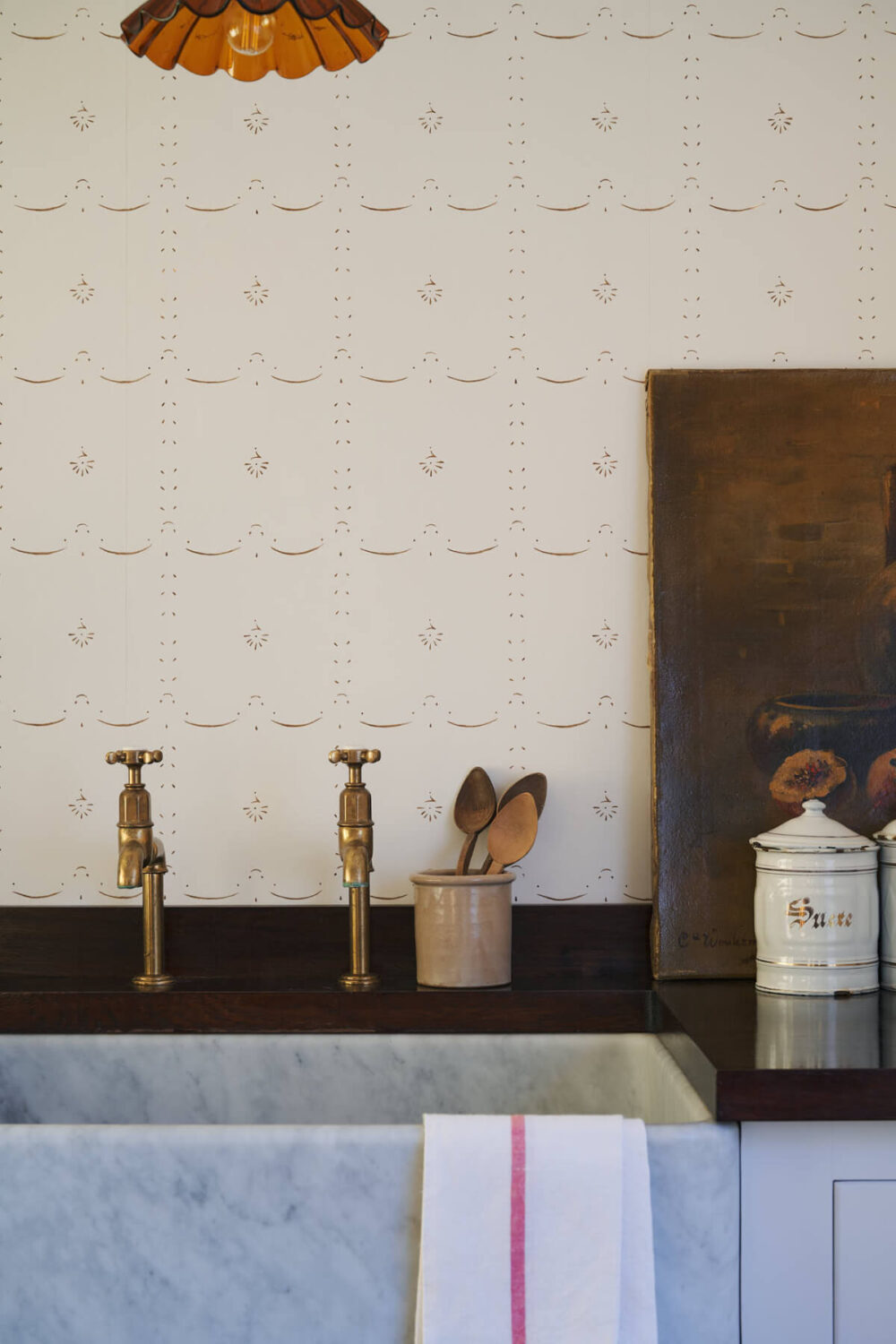 deVOL's Ditsy Delft Wallpaper: A Subtle Pattern Inspired by a Historic Design 7 12.GrandDitsyDelft Sepia deVOL LOW RES deVOL's Ditsy Delft Wallpaper: A Subtle Pattern Inspired by a Historic Design