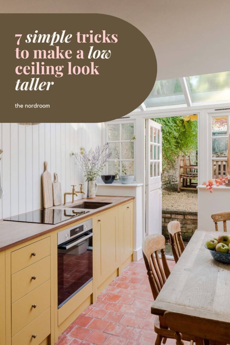 7 Simple Tricks To Make a Low Ceiling Look Taller