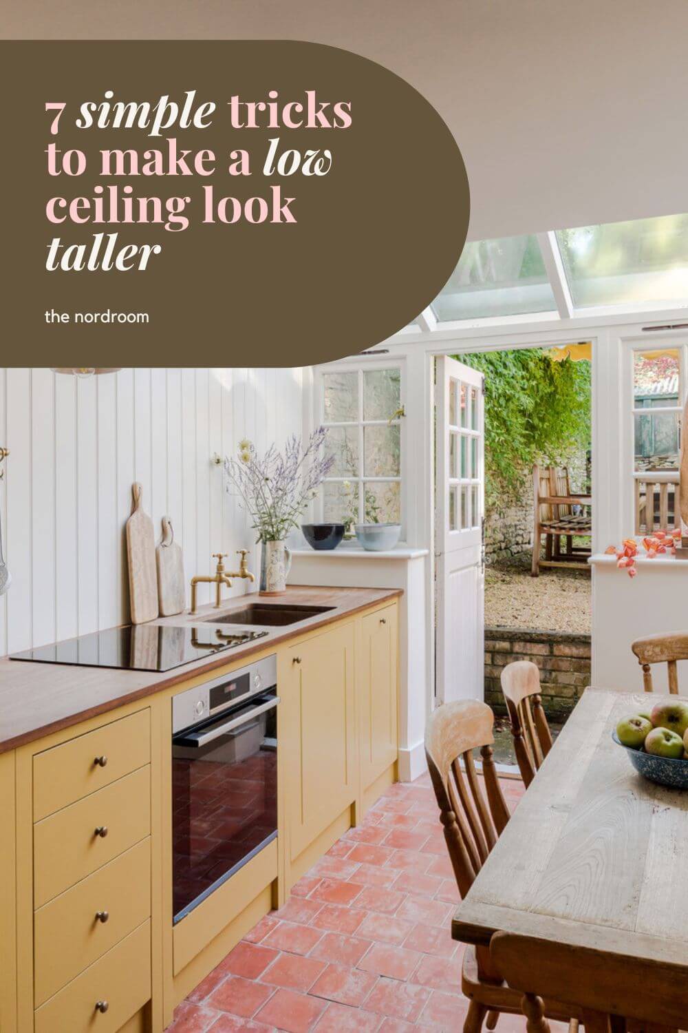 7 Simple Tricks To Make a Low Ceiling Look Taller