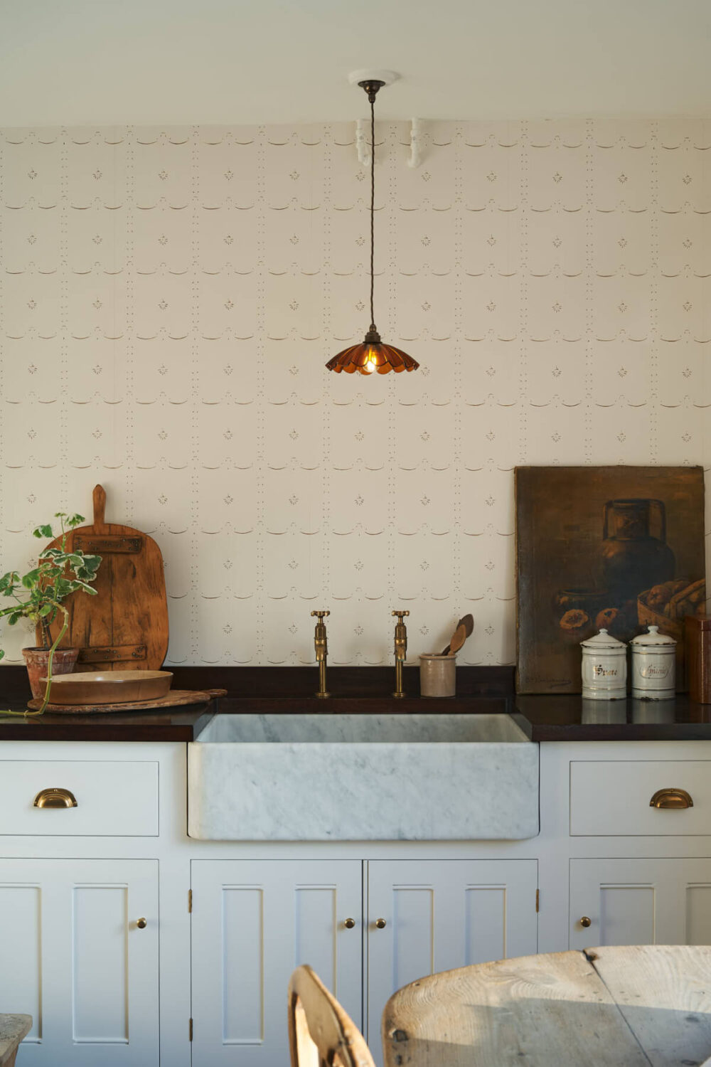 deVOL's Ditsy Delft Wallpaper: A Subtle Pattern Inspired by a Historic Design 5 9.GrandDitsyDelft Sepia deVOL LOW RES deVOL's Ditsy Delft Wallpaper: A Subtle Pattern Inspired by a Historic Design