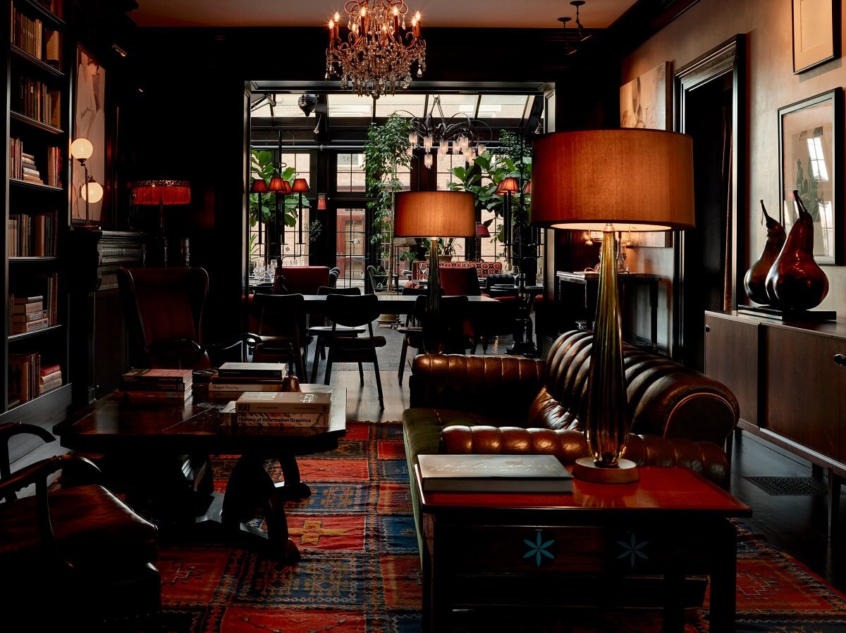 The Maker Hotel in Hudson, New York 25 antique-library-the-maker-hotel-new-york-nordroom