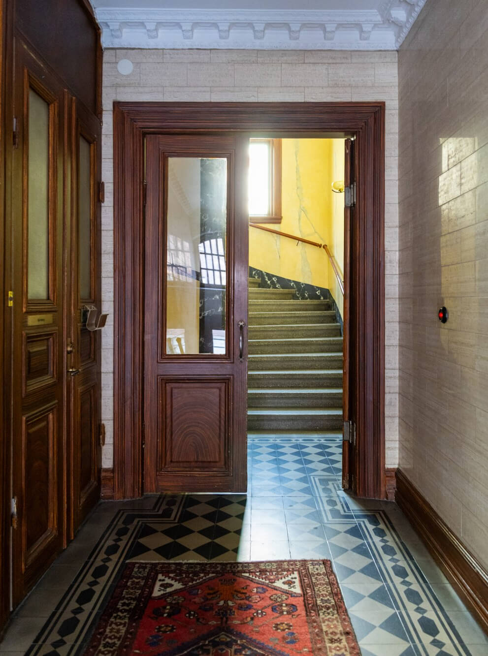 Classic Proportions and a Charming Kitchen in a Malmö Apartment 18 apartment building entry hall Classic Proportions and a Charming Kitchen in a Malmö Apartment