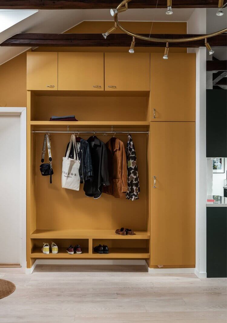 A Scandinavian Penthouse Apartment With A Dark Green Kitchen 17 AScandinavianPenthouseApartmentwithaGreenKitchen TheNordroom10 A Scandinavian Penthouse Apartment With A Dark Green Kitchen