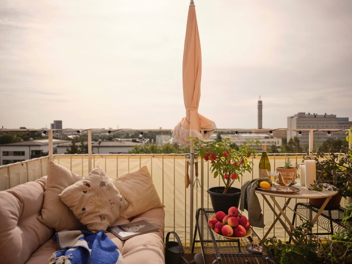 A 1940s Swedish Apartment with a Soft Yellow Kitchen 6 balcony