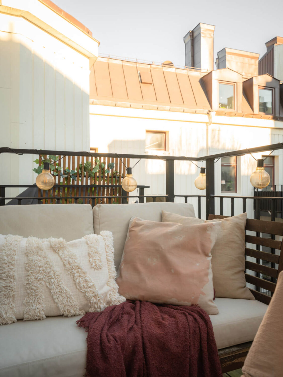 A 19th Century Apartment with a Dark Glass Room Divider 11 balcony seating