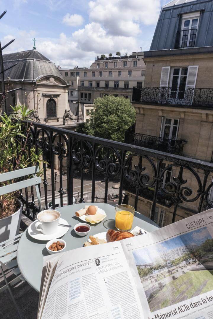 Top Boutique & Design Hotels in the Latin Quarter of Paris 34 balcony with a view hotel oratio paris Top Boutique & Design Hotels in the Latin Quarter of Paris