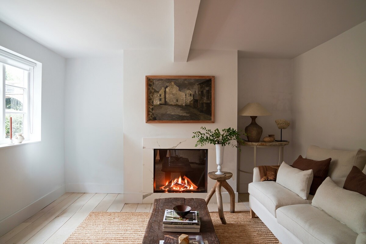 Contemporary Light Interiors in a 19th-Century English Cottage