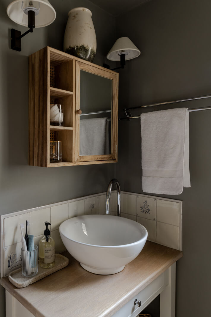 A Charming Stone Cottage with Period Features in Cornwall 17 bathroom sink