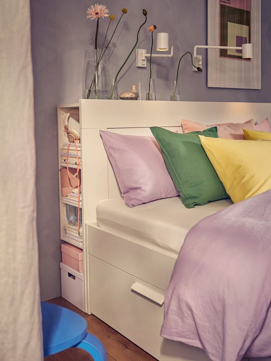 Benjamin Moore Color of the Year 2025: Cinnamon Slate 27 bedroom muted purple wall color