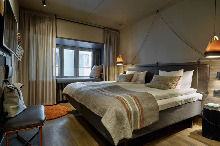 The Best Design Hotels in Stockholm 20 bedroom-window-seat-downtown-camper-design-hotels-stockholm-nordroom