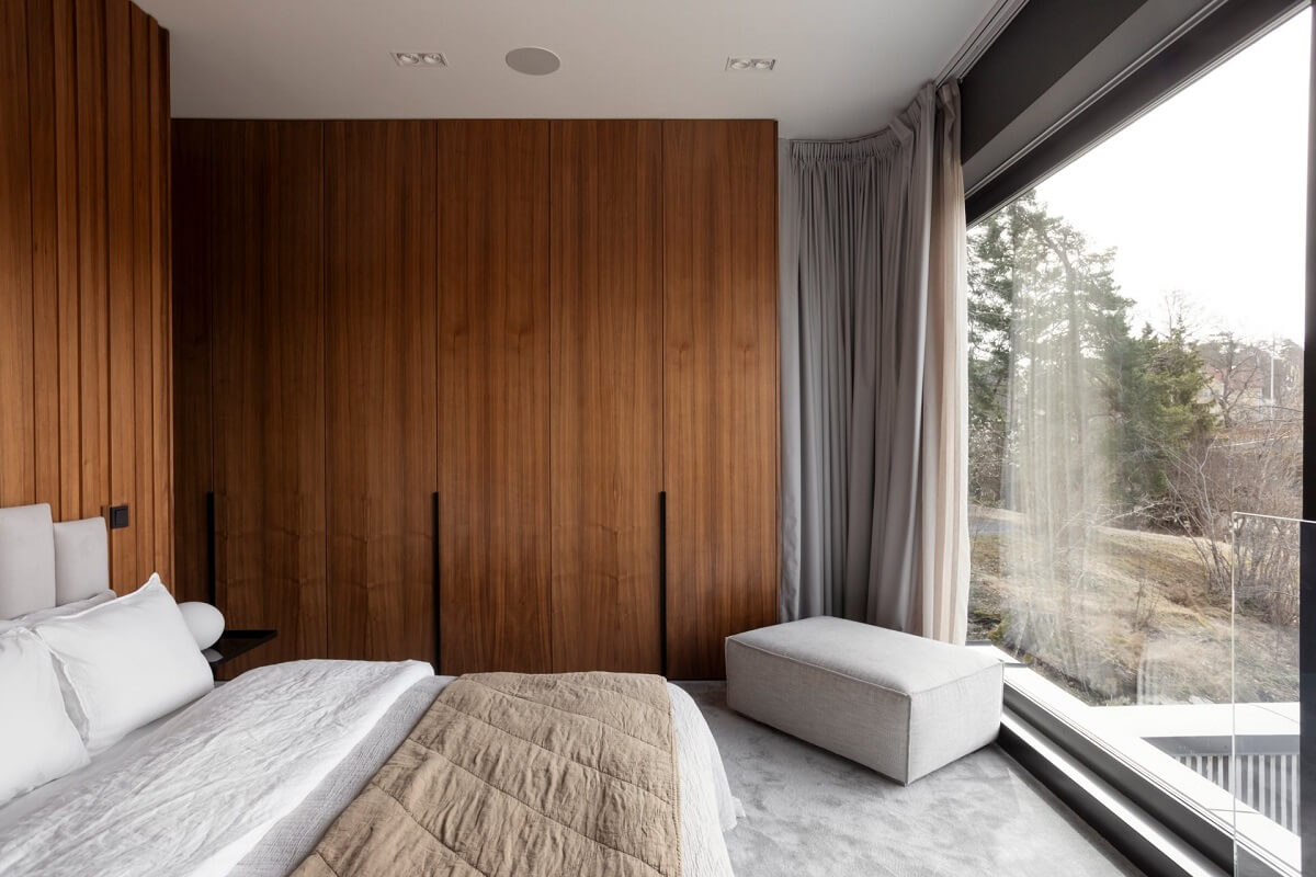 A Luxurious Architect-Designed Villa in Sweden 17 bedroom with built in wardrobes