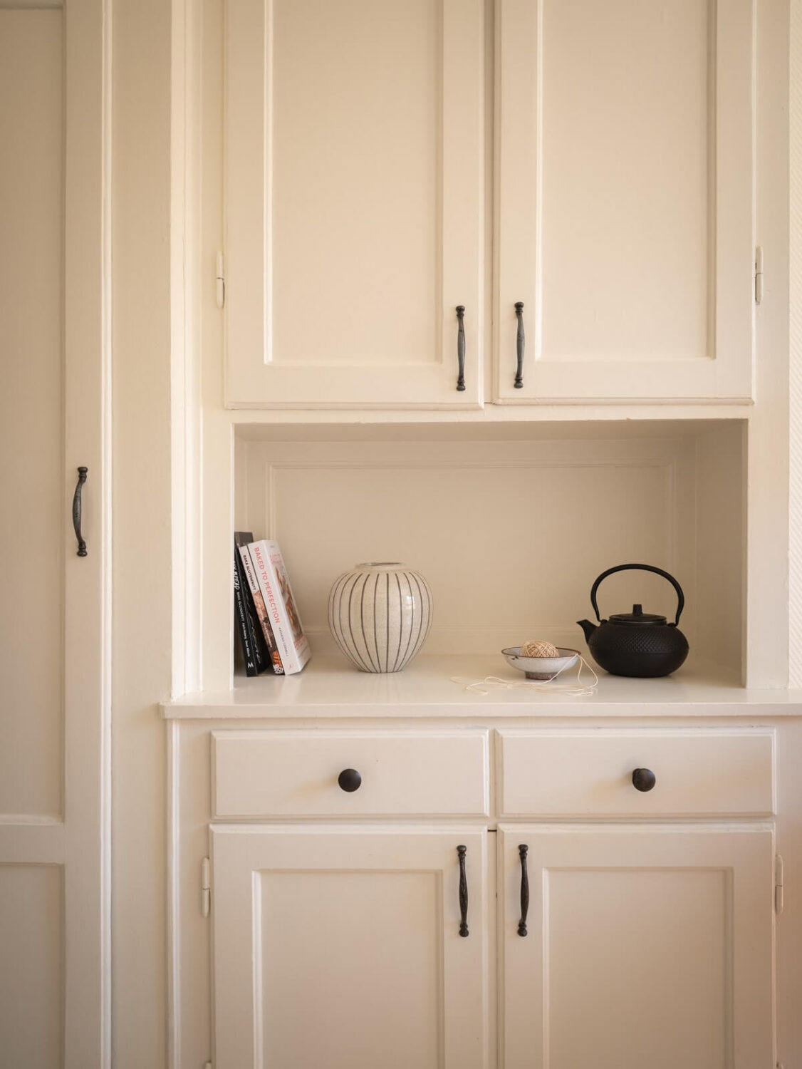 built in kitchen cabinet