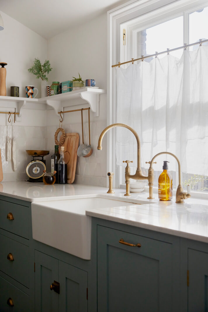 The Color Trends for 2025: Warm, Natural Shades and a Cheerful Accent 78 butler sink in light blue devol kitchen