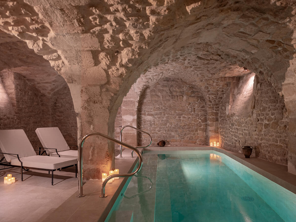 Top Boutique & Design Hotels in the Latin Quarter of Paris 23 cave swimming pool hotel madeleine de senlis paris Top Boutique & Design Hotels in the Latin Quarter of Paris