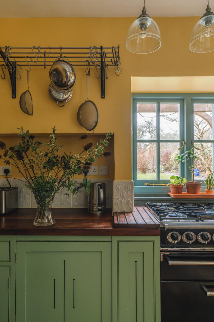 A Colorful 19th-Century Cottage in the Lake District 3 colorful cottage kitchen