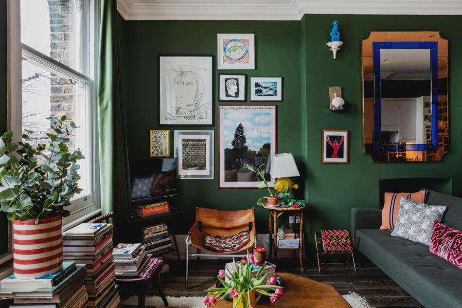 The Colorful Eclectic Home of Designer Luke Edward Hall & Duncan Campbell 2 colorful eclectic home luke edward hall duncan campbell nordroom1 The Colorful Eclectic Home of Designer Luke Edward Hall & Duncan Campbell