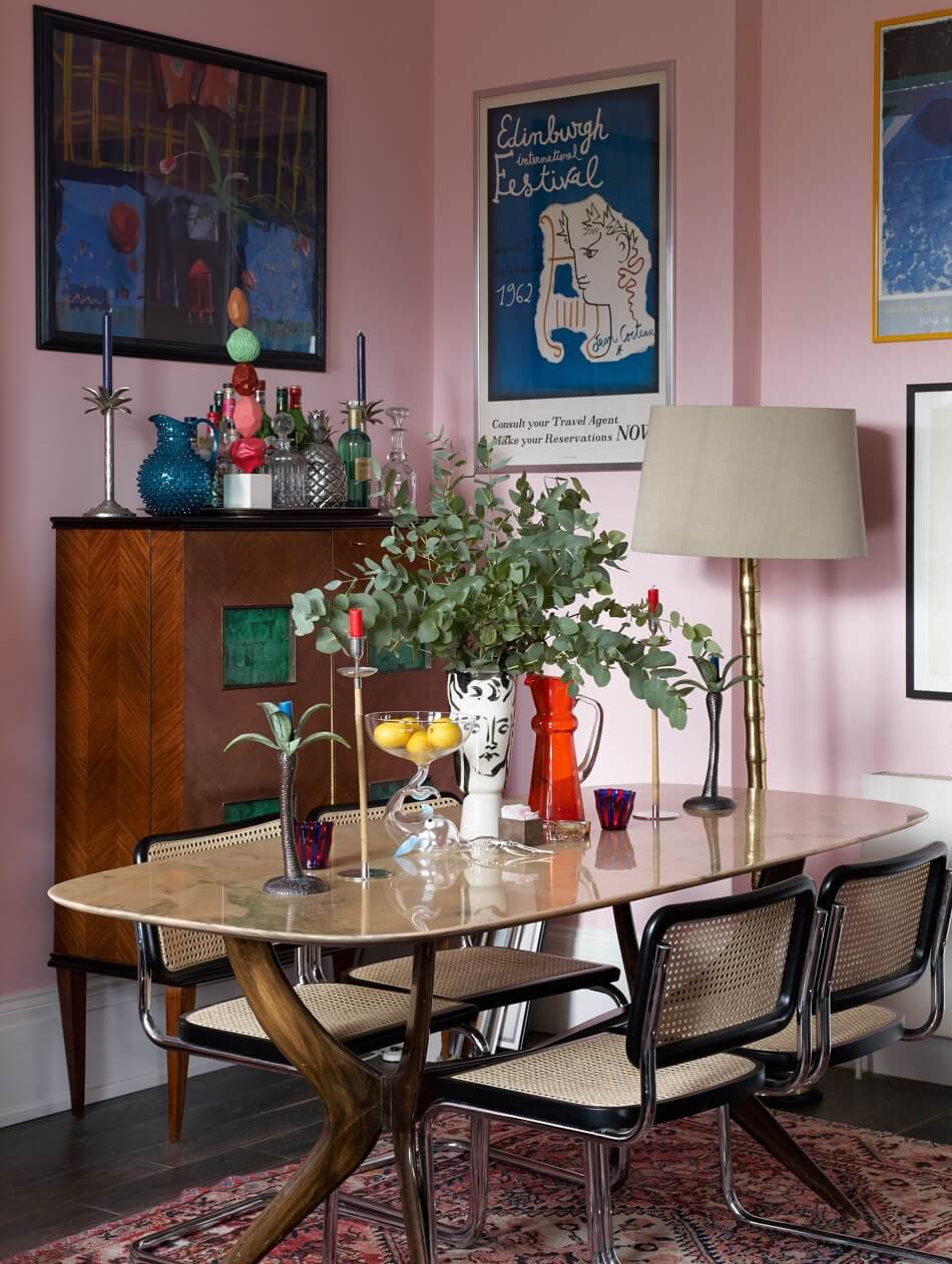 The Colorful Eclectic Home of Designer Luke Edward Hall & Duncan Campbell 6 colorful eclectic home luke edward hall duncan campbell nordroom5 The Colorful Eclectic Home of Designer Luke Edward Hall & Duncan Campbell