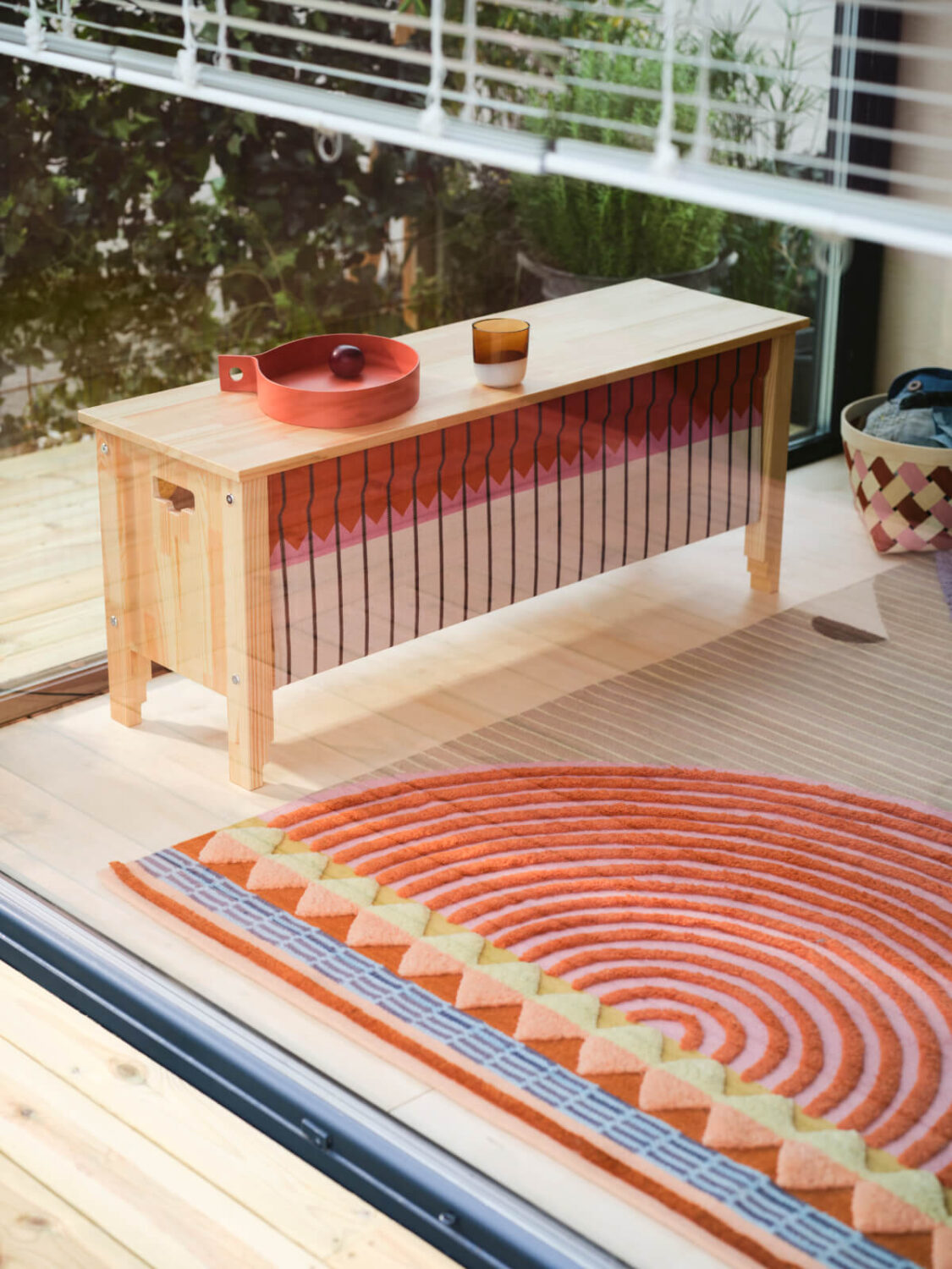 IKEA OMMJÄNGE: A Modern Collection Inspired by Swedish Folklore 7 colorful-striped-rug-ikea-OMMJÄNGE-collection-nordroom