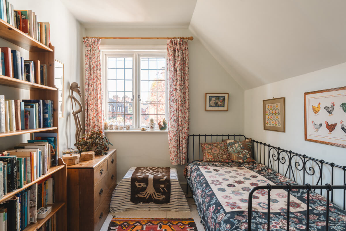 A Sage Green Kitchen in a Charming Arts and Crafts House 14 cottage bedroom patterns textiles