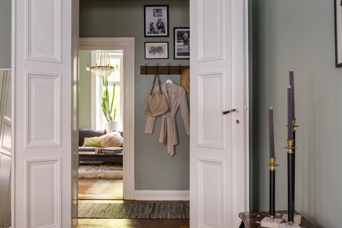 Classic Proportions and a Charming Kitchen in a Malmö Apartment 14 double wooden doors