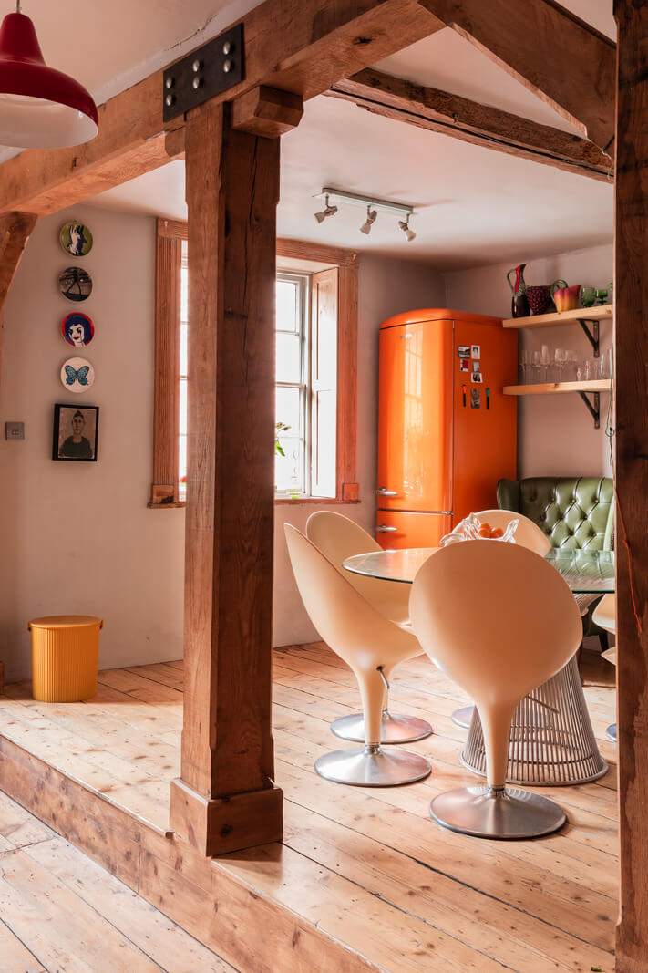 Rustic Wooden Elements in a Historic English House 3 exposed wooden beams historic house england