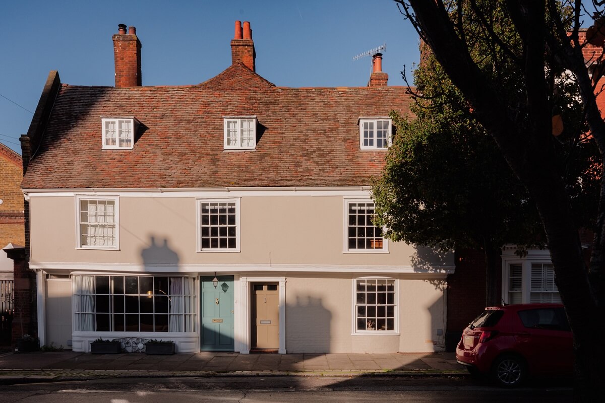 Rustic Wooden Elements in a Historic English House 28 facade historic house england
