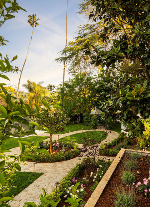 A Reimagined Spanish Colonial Revival Estate in Los Angeles 23 garden 1930s home