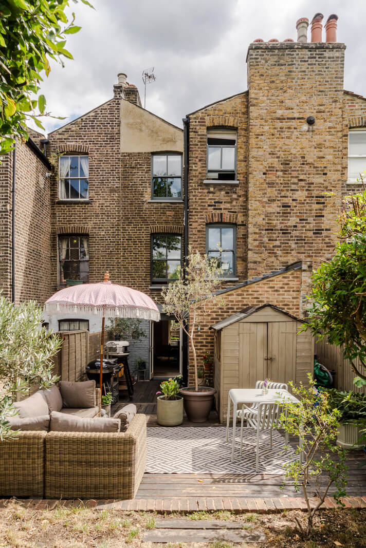 A Victorian Home with a Rich Color Palette and a Beautiful Garden 23 garden terrace victorian home london