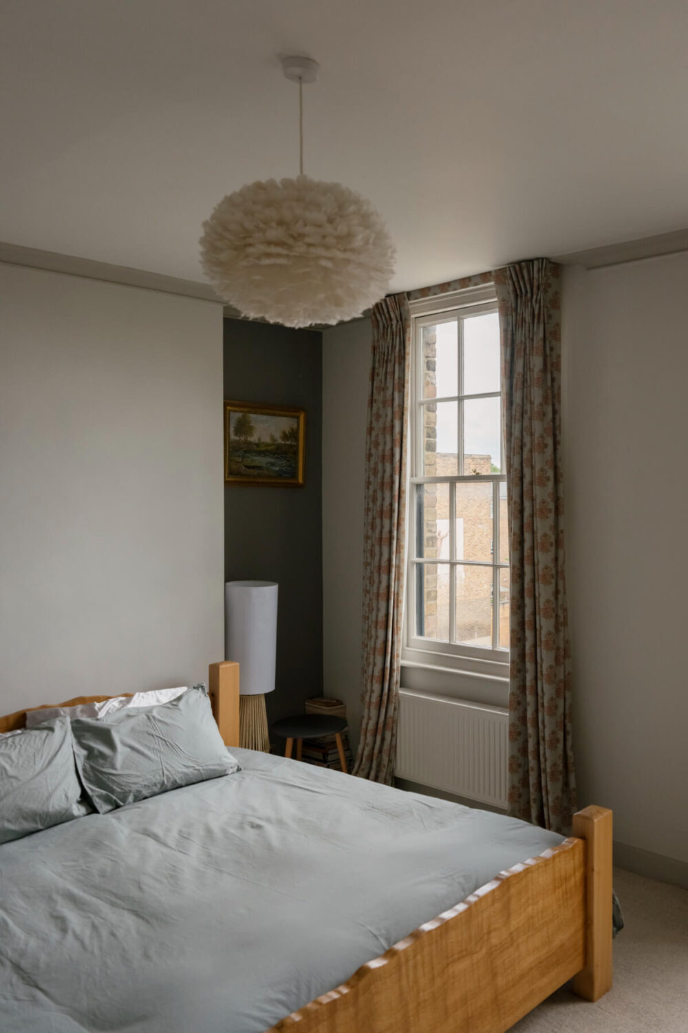 A Classic Georgian House in London with a Lush Garden 29 gray bedroom