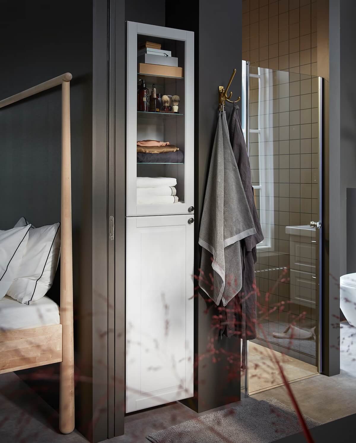 Moody, not Gloomy! Beautiful Dark Small Bathrooms 16 gray ikea bathroom