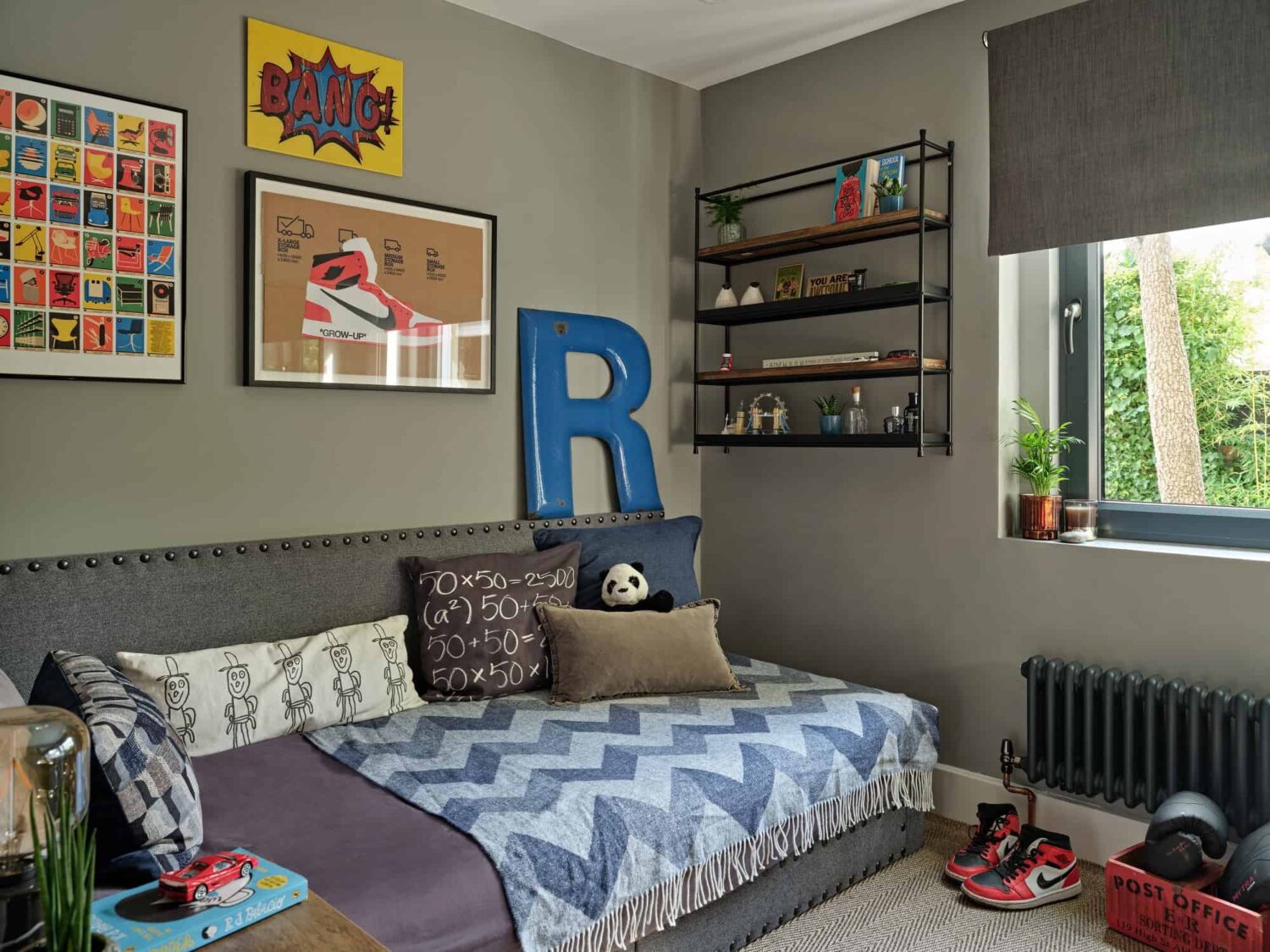 Pink & Gray Rooms in a Victorian Home with a Guest House 17 gray kids bedroom