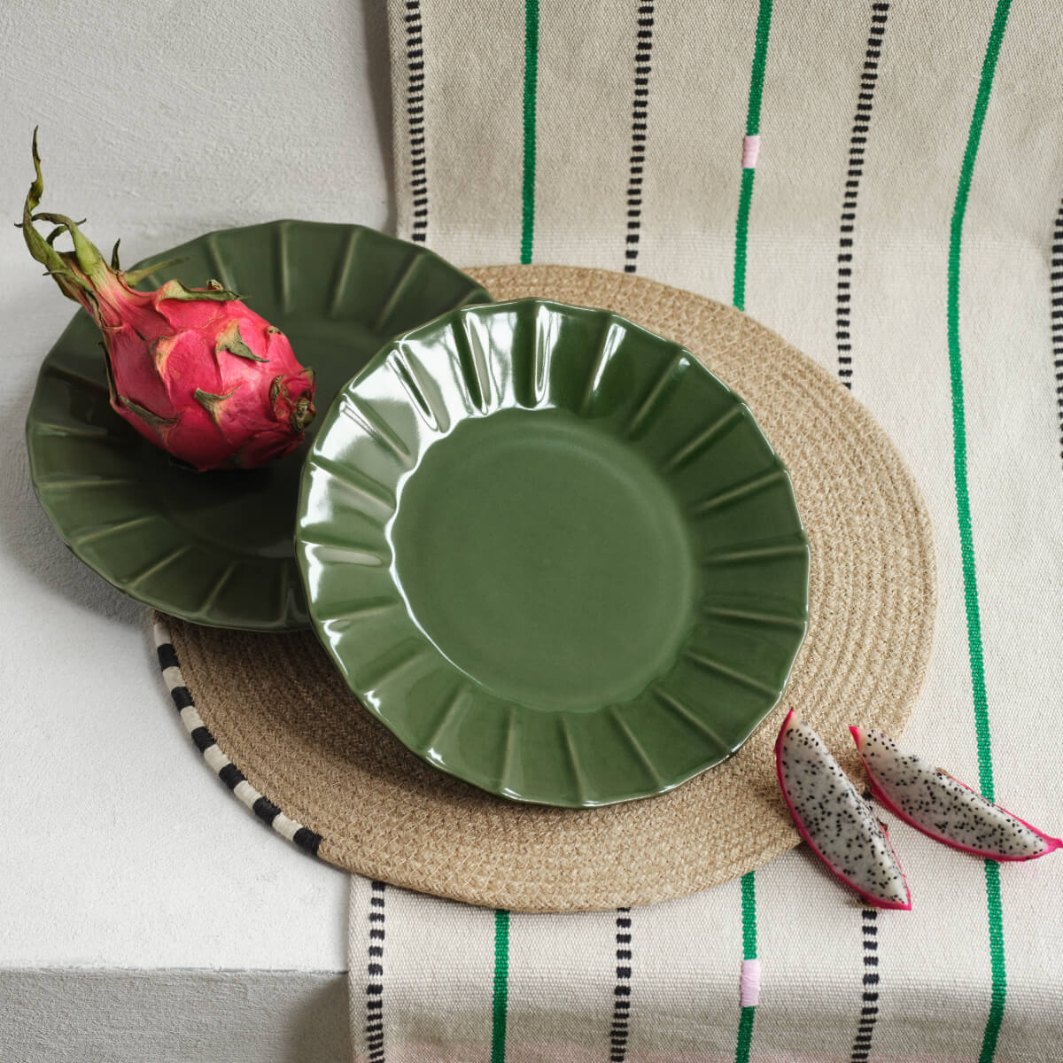 IKEA MÄVINN Edition 3: Handcrafted Decor Made From Natural Materials 14 green plates ikea mavinn collection part 3 nordroom.jpg IKEA MÄVINN Edition 3: Handcrafted Decor Made From Natural Materials