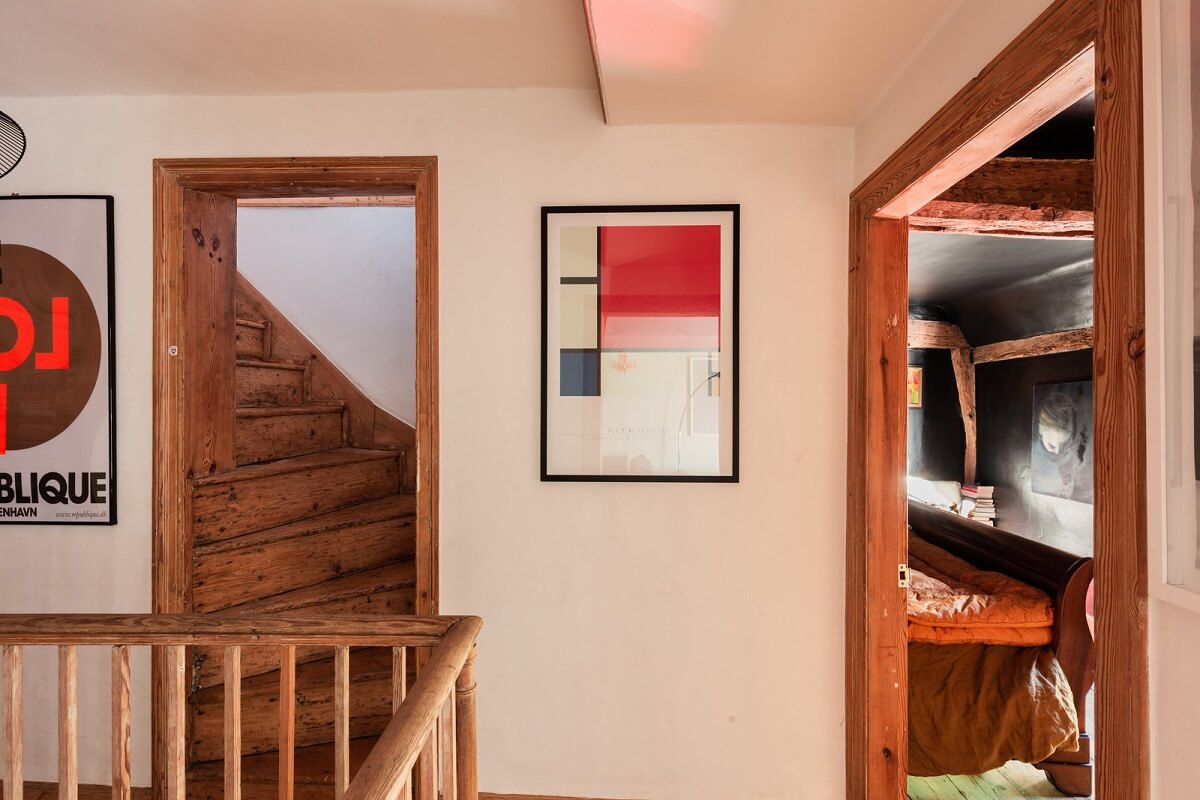 Rustic Wooden Elements in a Historic English House 10 hallway rustic wooden elements