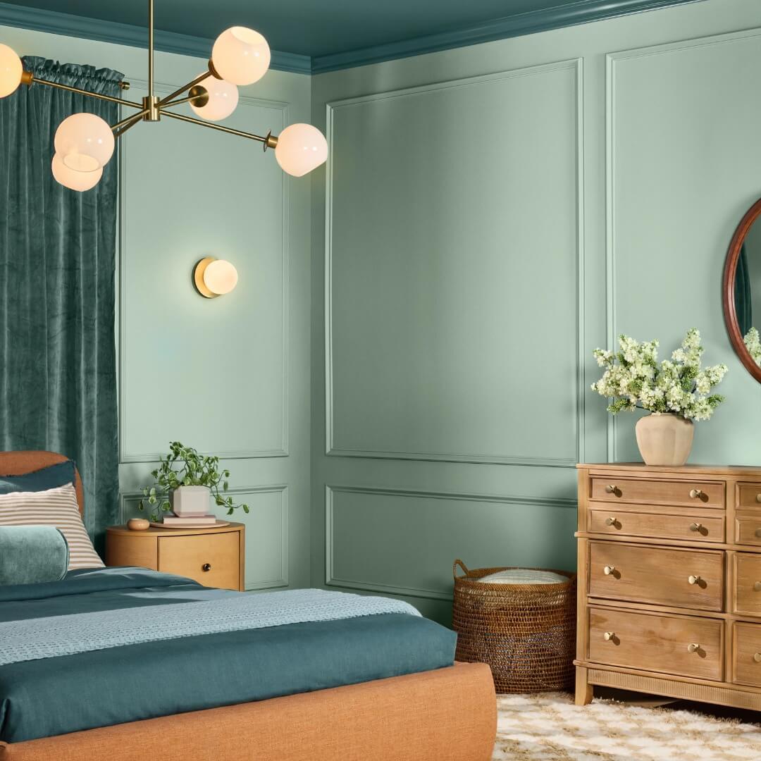 HGTV Home by Sherwin-Williams Color of the Year 2025: Quietude 1 hgtv home color of the year 2025 Quietude bedroom nordroom