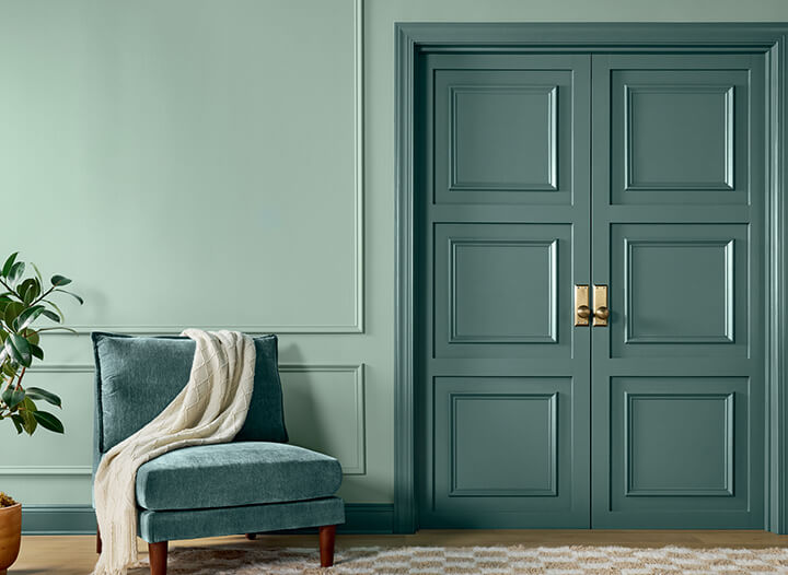 HGTV Home by Sherwin-Williams Color of the Year 2025: Quietude 6 hgtv home color of the year 2025 Quietude doors nordroom HGTV Home by Sherwin-Williams Color of the Year 2025: Quietude