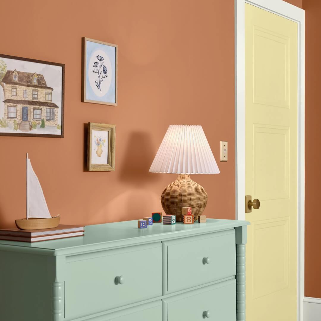 HGTV Home by Sherwin-Williams Color of the Year 2025: Quietude 11 hgtv home color trends 2025 nursery spiced cider walls nordroom