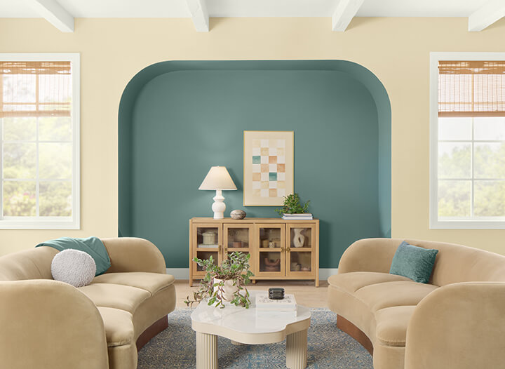 HGTV Home by Sherwin-Williams Color of the Year 2025: Quietude 18 hgtv home color trends 2025 yellow blue living room nordroom HGTV Home by Sherwin-Williams Color of the Year 2025: Quietude