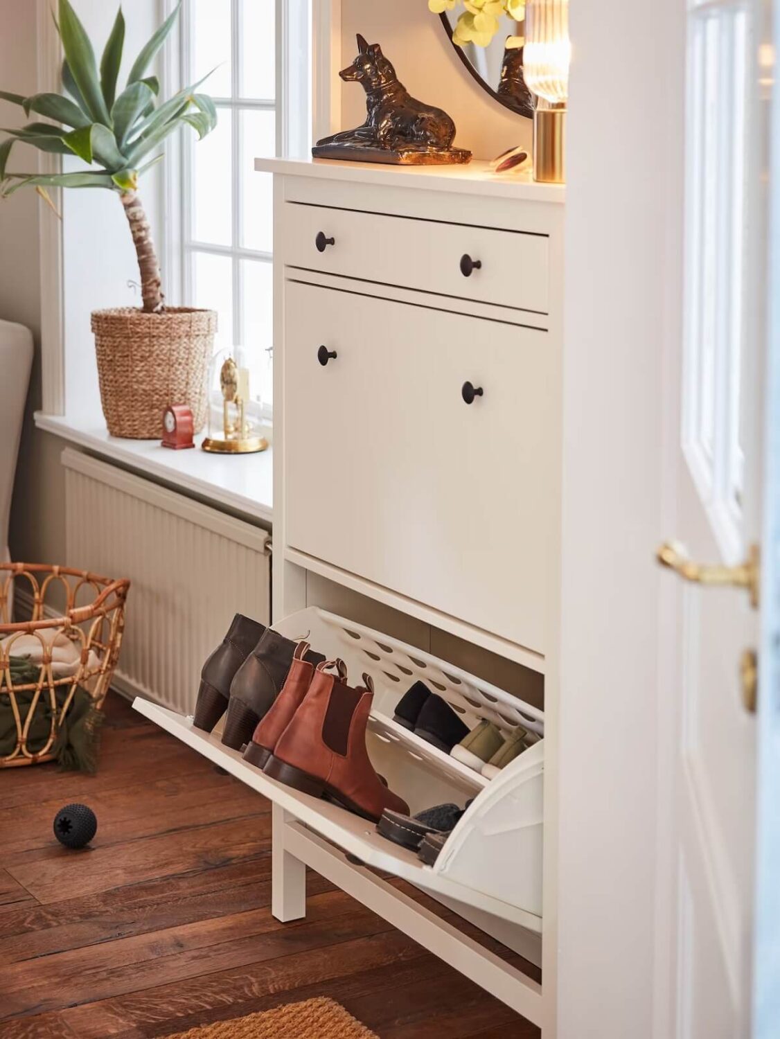 Stylish Small Entryway Ideas with Smart Storage Solutions 2 ikea hall cabinet with shoe storage for a small hall entryway nordroom
