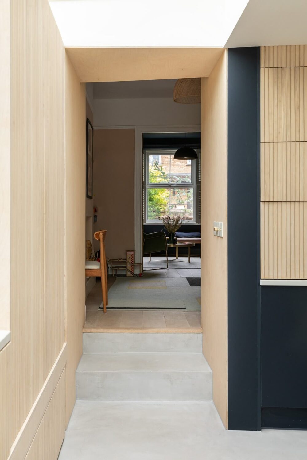 A London Family Home with a Light Modern Extension 12 kitchen extension hallway english home