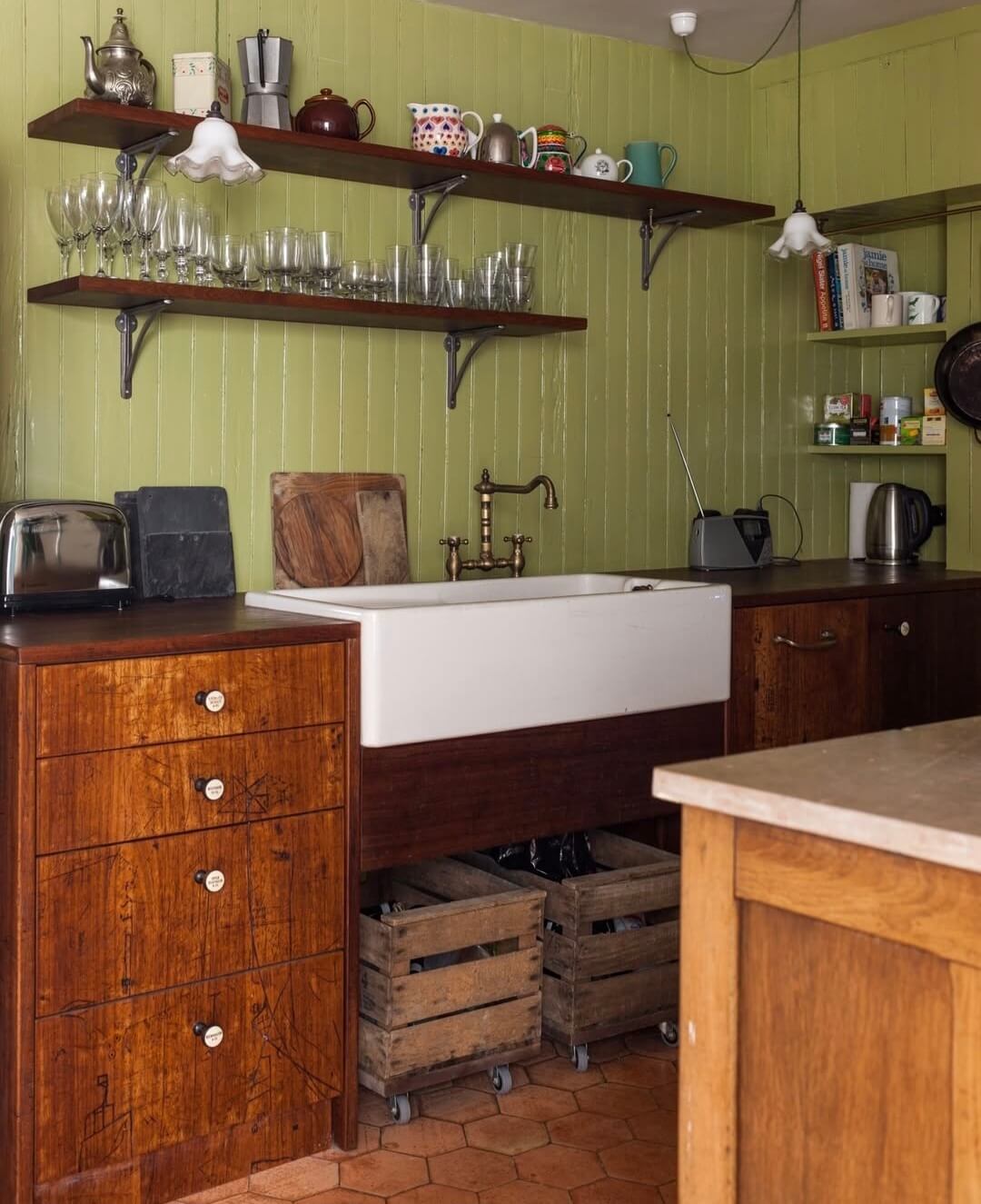 The Pros and Cons of a Wooden Kitchen Countertop 3 kitchen with reclaimed iroko wood countertop and cabinets nordroom