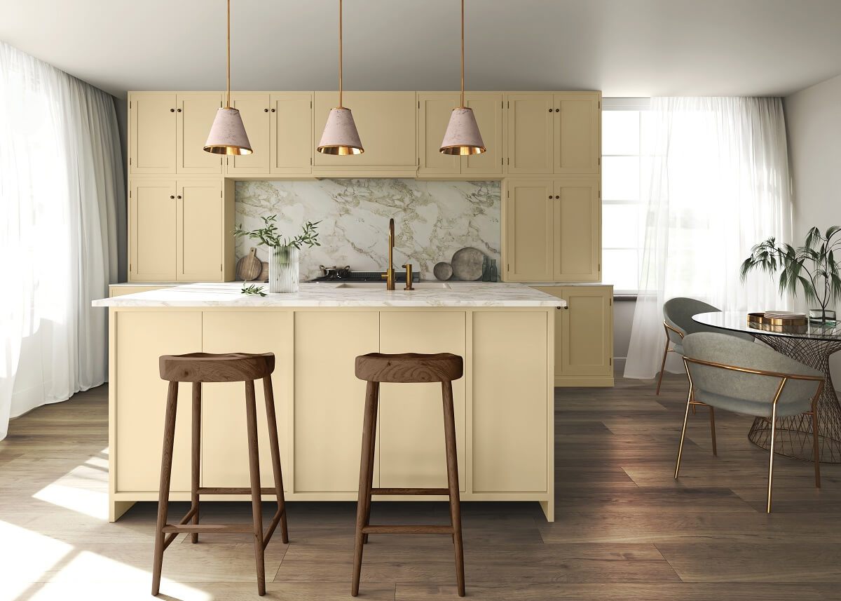 Yellow Kitchen Design Ideas (with Paint Colors) 37 limitless-ppg-color-of-the-year-2024-nordroom