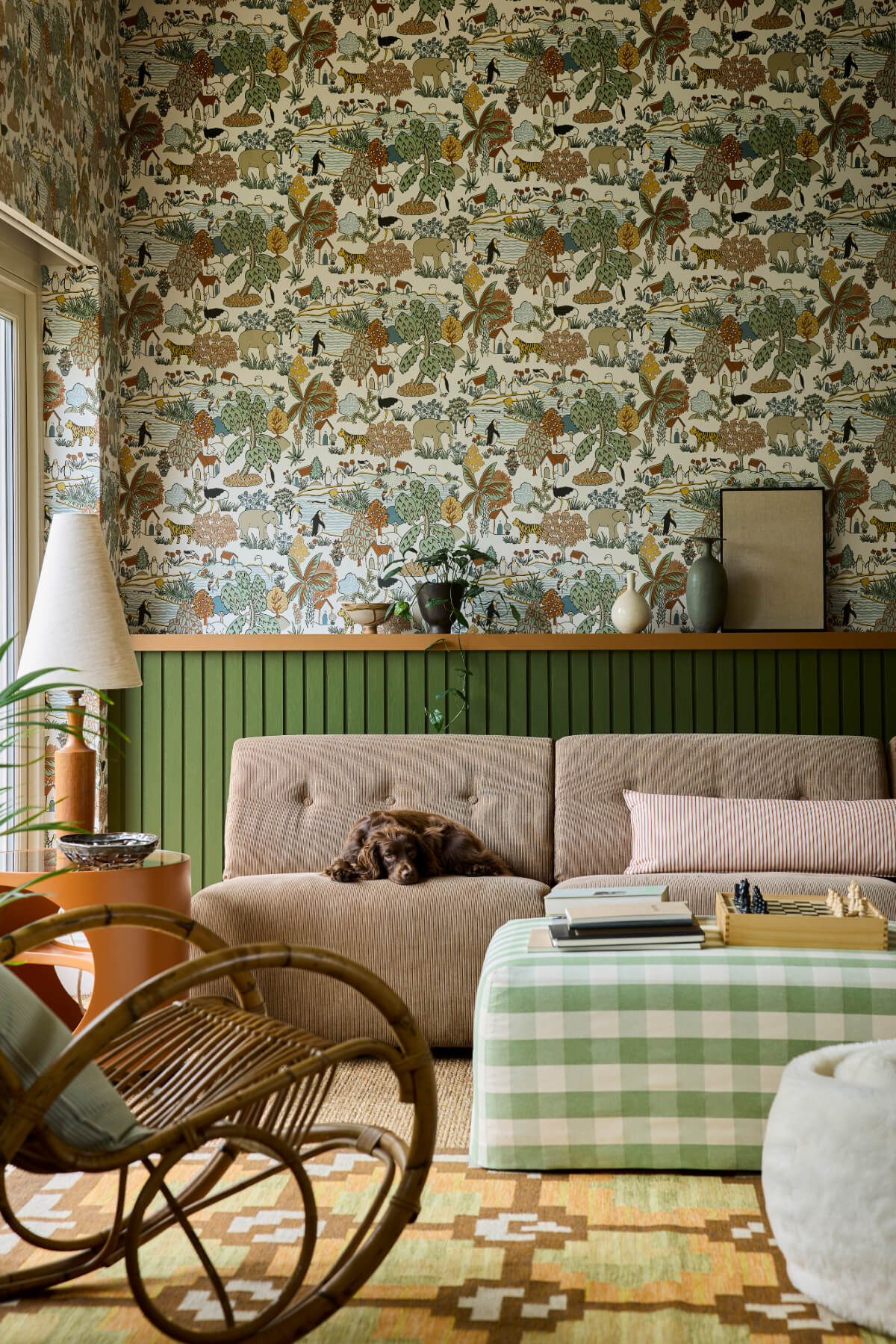 Little Greene National Trust wallpaper Collection Animal Kingdom - Pea - Full