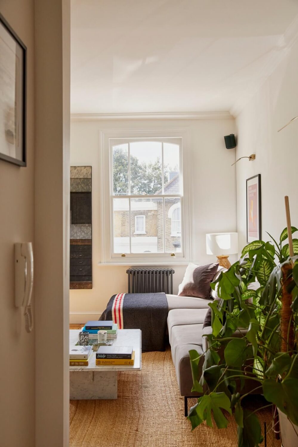 A Light-Filled Maisonette Home in London 2 living-room-corner-sofa-nordroom