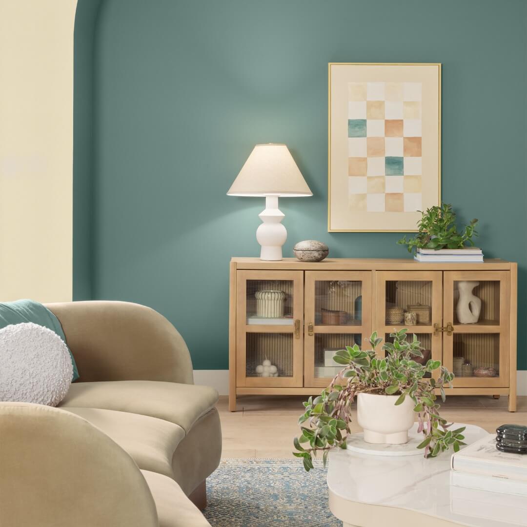 HGTV Home by Sherwin-Williams Color of the Year 2025: Quietude 21 living room hgtv home color trends 2025 nordroom