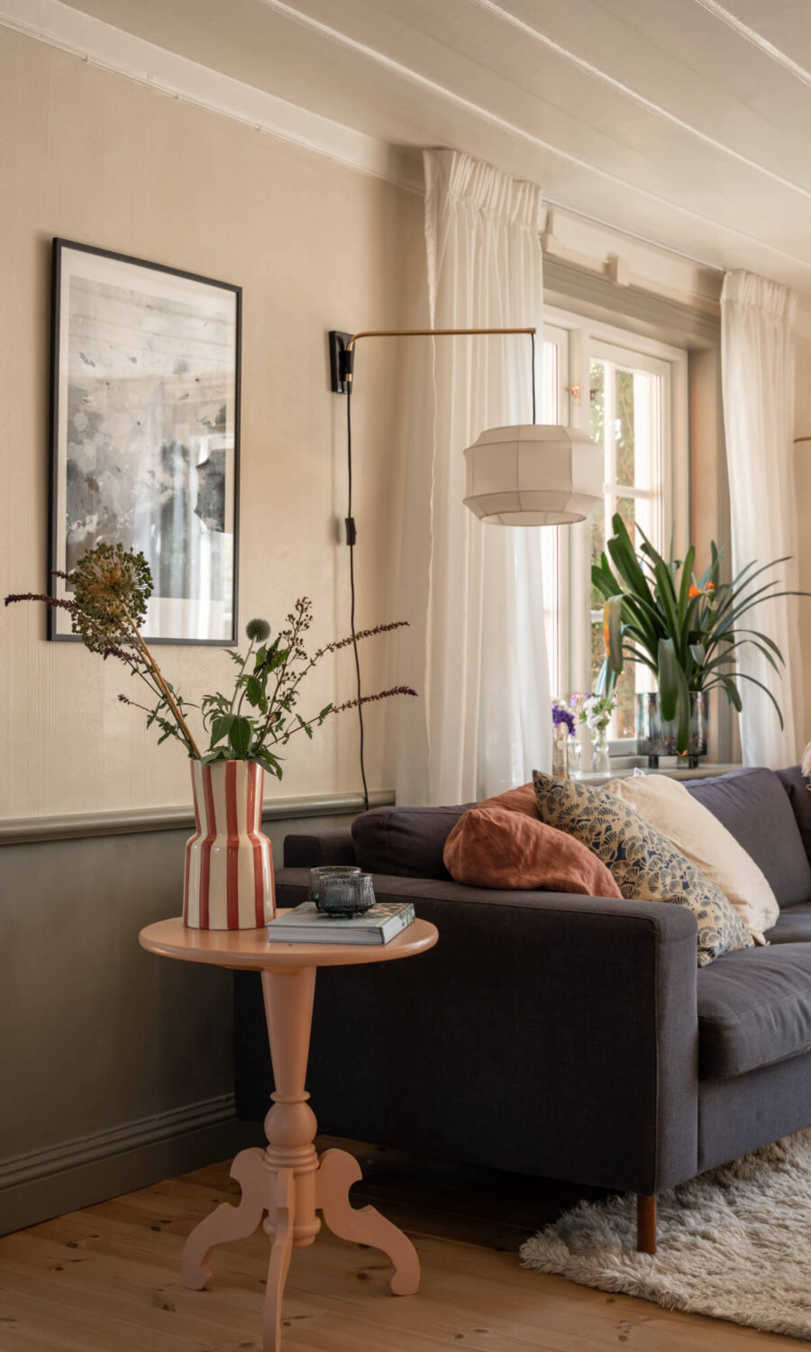 A Charming Historic Country House North of Stockholm 10 living room side table