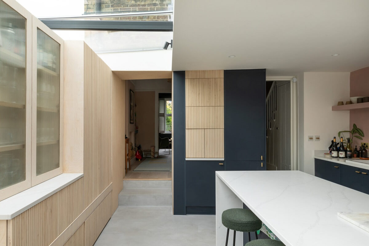 A London Family Home with a Light Modern Extension 11 modern kitchen extension