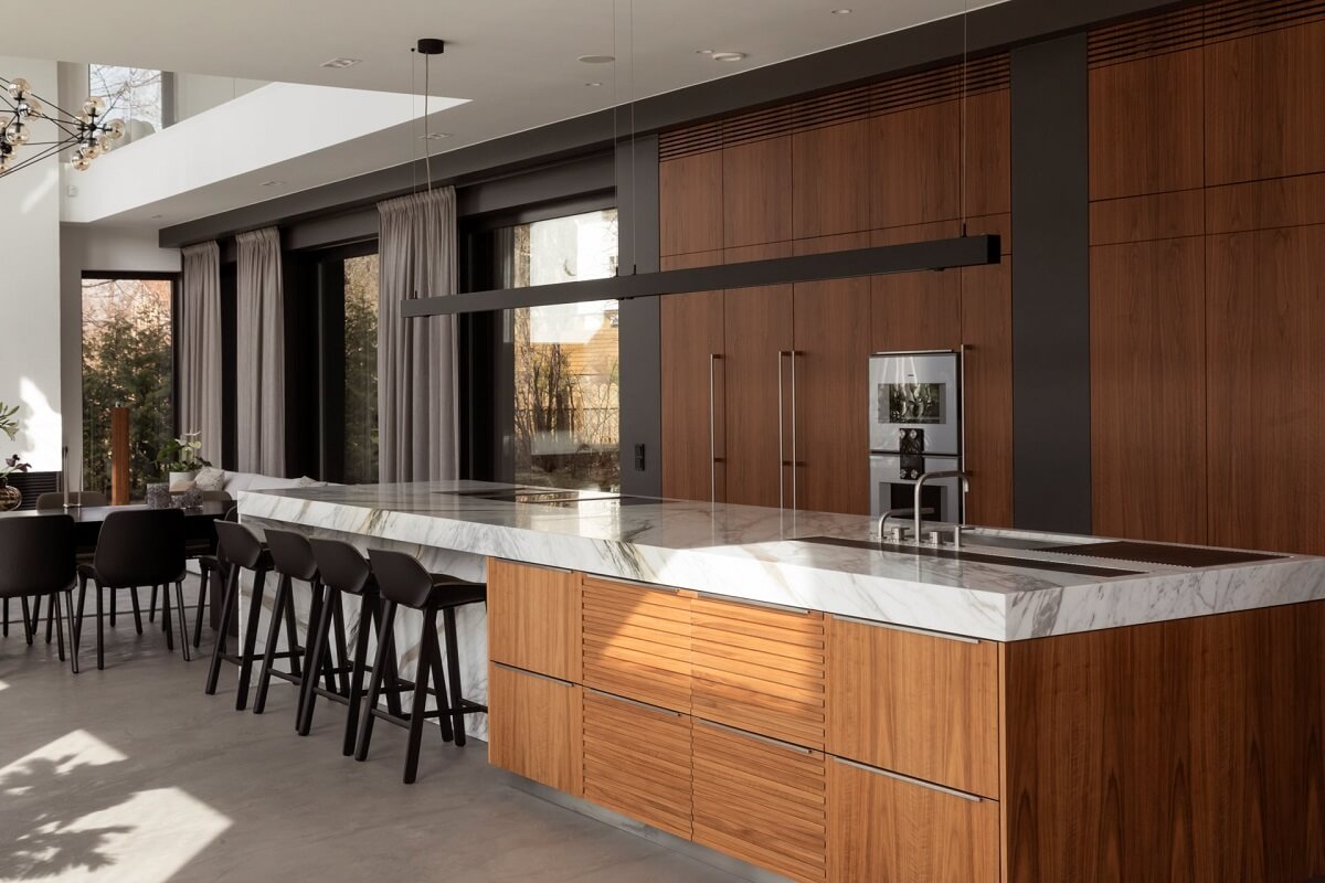 A Luxurious Architect-Designed Villa in Sweden 10 modern kitchen with large island