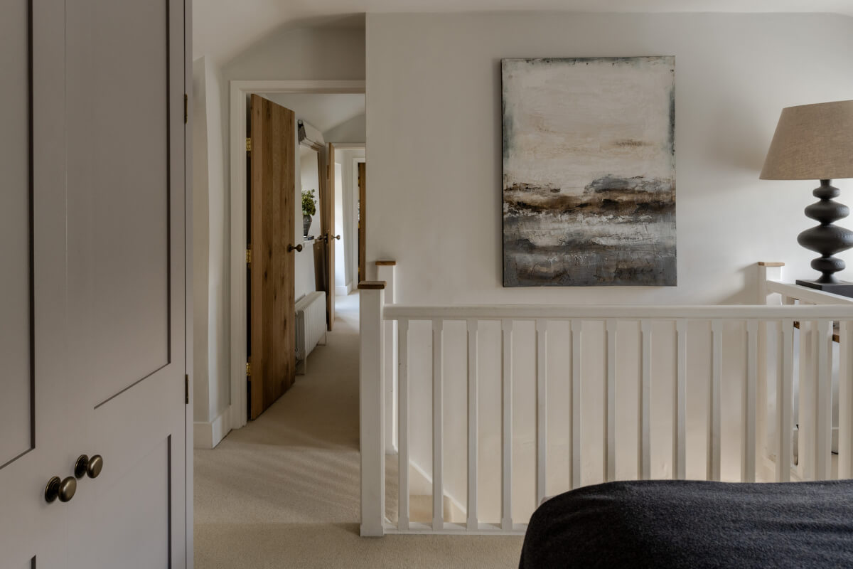 A Charming Stone Cottage with Period Features in Cornwall 15 open layout bedroom