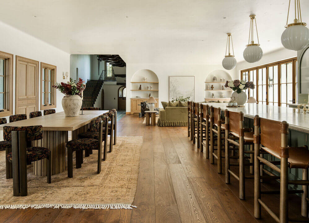 A Reimagined Spanish Colonial Revival Estate in Los Angeles 3 open plan living space
