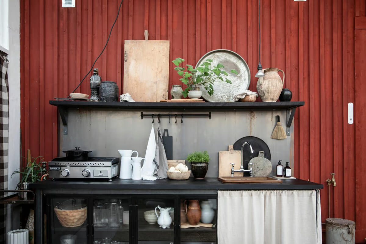 An Open-Plan Gray Home in a Former Textile Factory 19 orangery kitchen